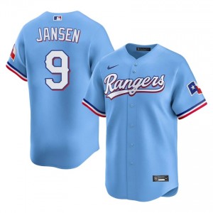 Iconic Danny Jansen #9 Blue Baseball Embroidery Jersey | Texas Men Collection Edition 25133379