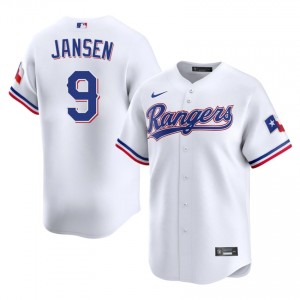 White Danny Jansen #9 TEX Rangers Baseball Stitched Jersey | Original Men Fit 95032688
