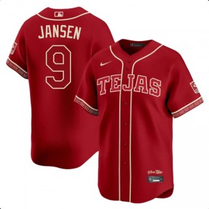 #9 Danny Jansen Officially Licensed Men Baseball Jersey | Rangers Red Fan Gear 30774200