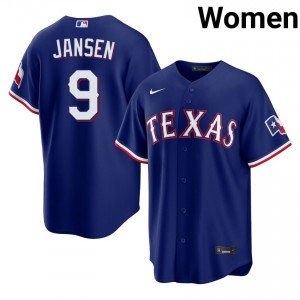 Women Danny Jansen #9 Royal Embroidery Jersey | TEX Pro-Grade Baseball Gear 73490545