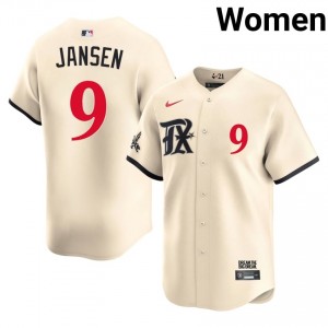 TEX Rangers Danny Jansen #9 Cream Women City Connect Jersey | Stitched Premium Baseball Uniform 42858560