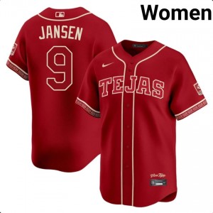 #9 Danny Jansen Gameday Women Baseball Jersey | Texas Red Fan Gear 69295073